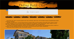 Desktop Screenshot of dolinabutikotel.com